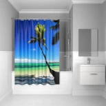 Изображение товара штора для ванной комнаты iddis maldivian 630p18ri11