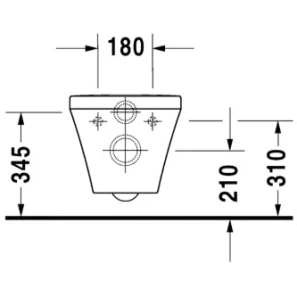 Изображение товара подвесной безободковый унитаз с сиденьем микролифт duravit durastyle 45510900a1