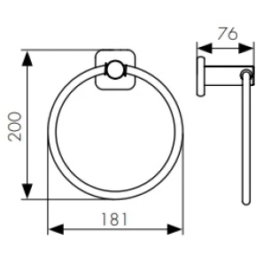 Изображение товара кольцо для полотенец kaiser vera kh-4701