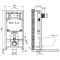 Комплект подвесной унитаз Jacob Delafon Struktura EDF102-00 + E70025-00 + система инсталляции Jacob Delafon E29025-NF + E4316-00 - 6
