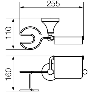 Изображение товара держатель туалетной бумаги и освежителя воздуха veragio gialetta dorato vr.gil-6485.do