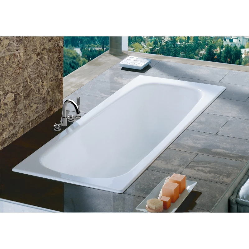 Чугунная ванна 140x70 см с противоскользящим покрытием Roca Continental 212914001